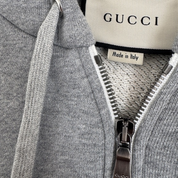 Gucci Gray Zip Up Sweater - Picture 1 of 13